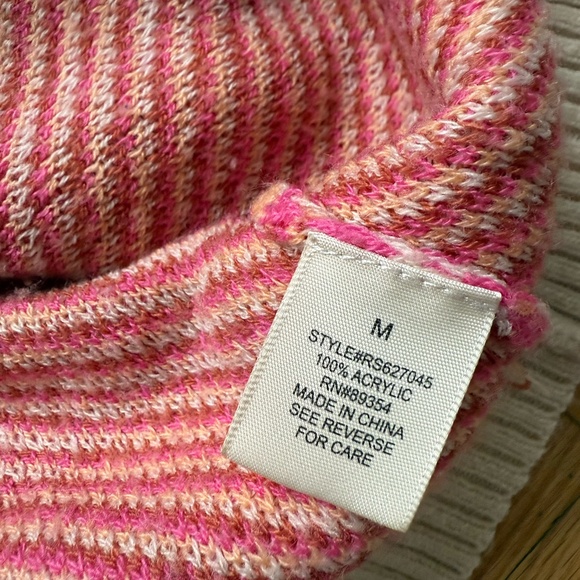 Cream Floral Oversized Sweater - Picture 5 of 6